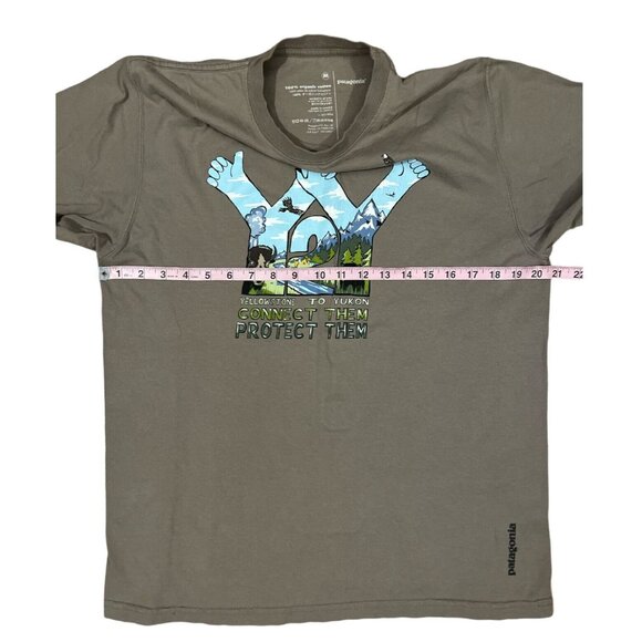 PATAGONIA shirt mens MEDIUM tan long sleeve Outdoor Camping - Picture 5 of 7